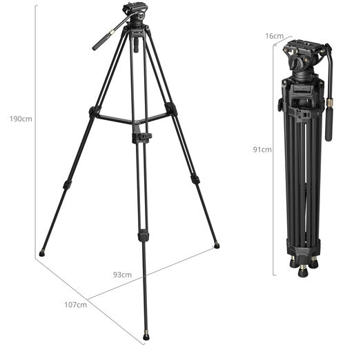 SmallRig AD-80S Heavy-Duty Carbon Fibre Tripod System