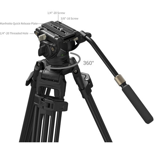 SmallRig AD-80S Heavy-Duty Carbon Fibre Tripod System
