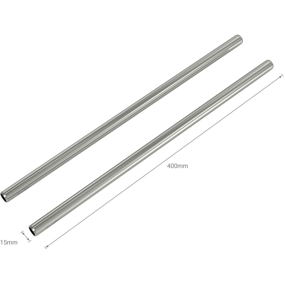 SmallRig 15mm Stainless Steel Rods Pair 40cm