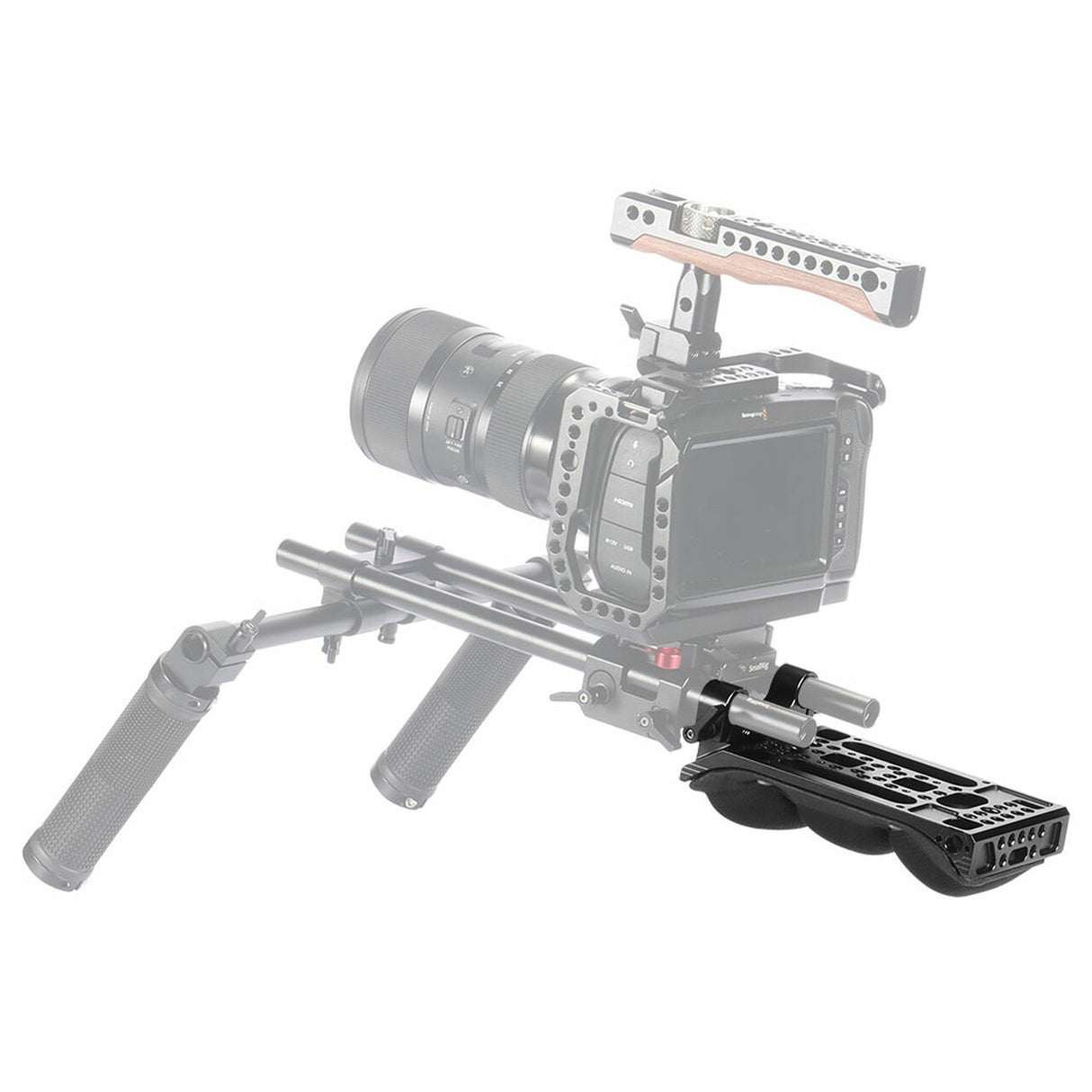 SmallRig Universal Shoulder Pad with 15mm RailBlock