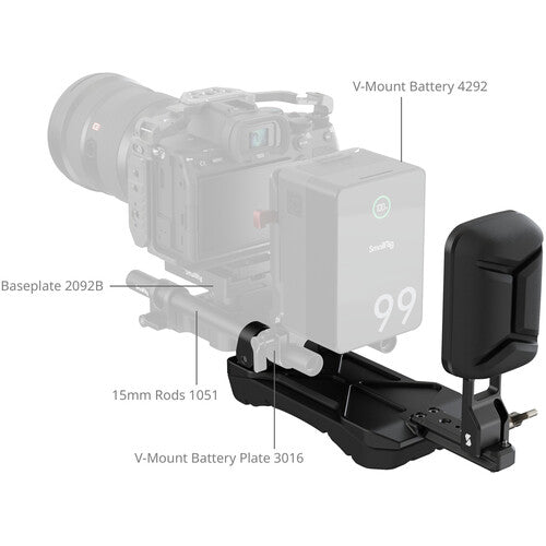 SmallRig Universal Shoulder Pad with 15mm Dual-Rod Clamp
