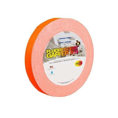 Stylus 511 Fluoro-Neon Cloth Tape in Orange (24mm x 45m)