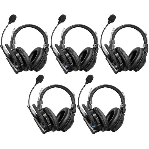 Synco Xtalk XMax5 Wireless Intercom with 5 Dual-Ear Headsets