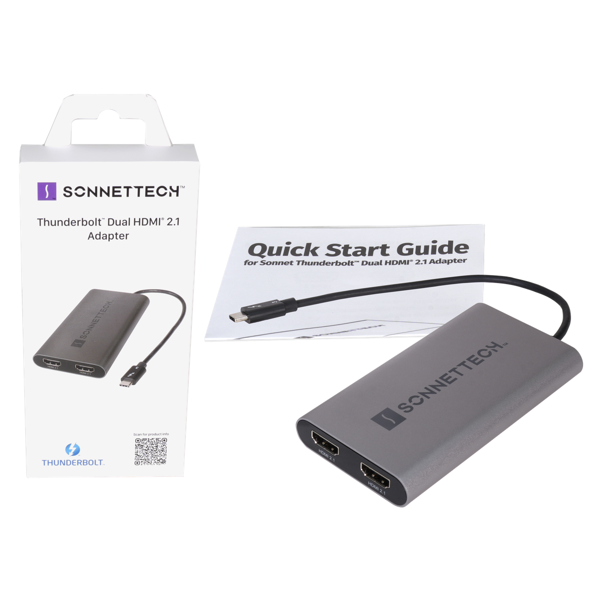 Sonnet Thunderbolt Dual 4K HDMI 2.1 Adapter