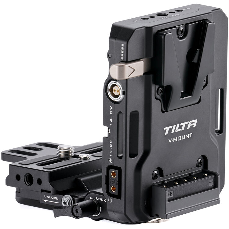 Tilta Mini PD V Mount Battery Plate with Adjustable ARCA Receiver Kit (Black)