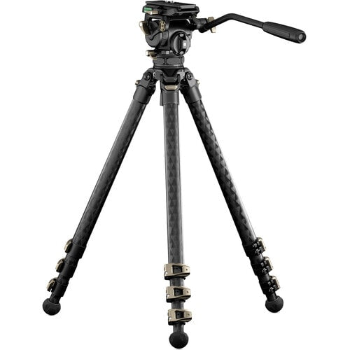 Tilta CT08 75mm Cine Fluid Head with 3-Stage Carbon Fiber Tripod Legs (8KG) - Space Gray