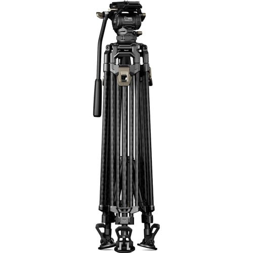Tilta CT08A 75mm Cine Fluid Head with 2-Stage One Touch Carbon Fiber Tripod Legs (8KG) - Space Gray