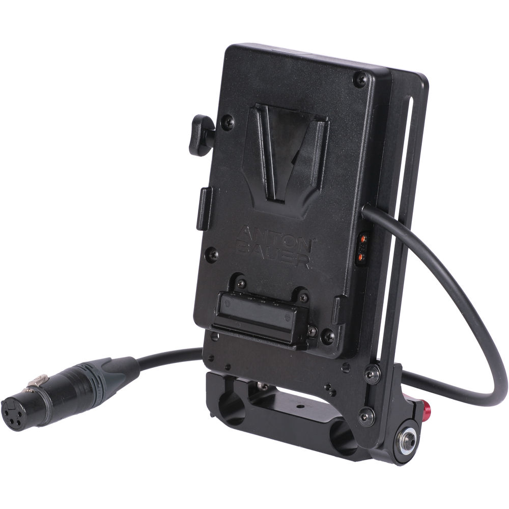 Vocas Tilting 15 mm rail V-lock mount plate with 4 pin XLR connector