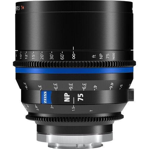 Zeiss Nano Prime 75mm T1.5 Cine Lens (Sony E, Feet)