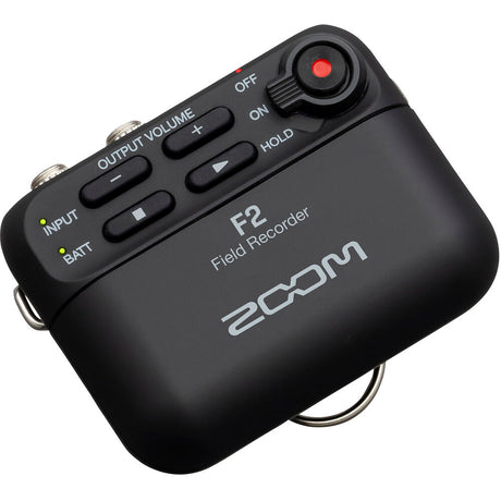Zoom F2 Ultra Compact Field Recorder + Lavalier Microphone