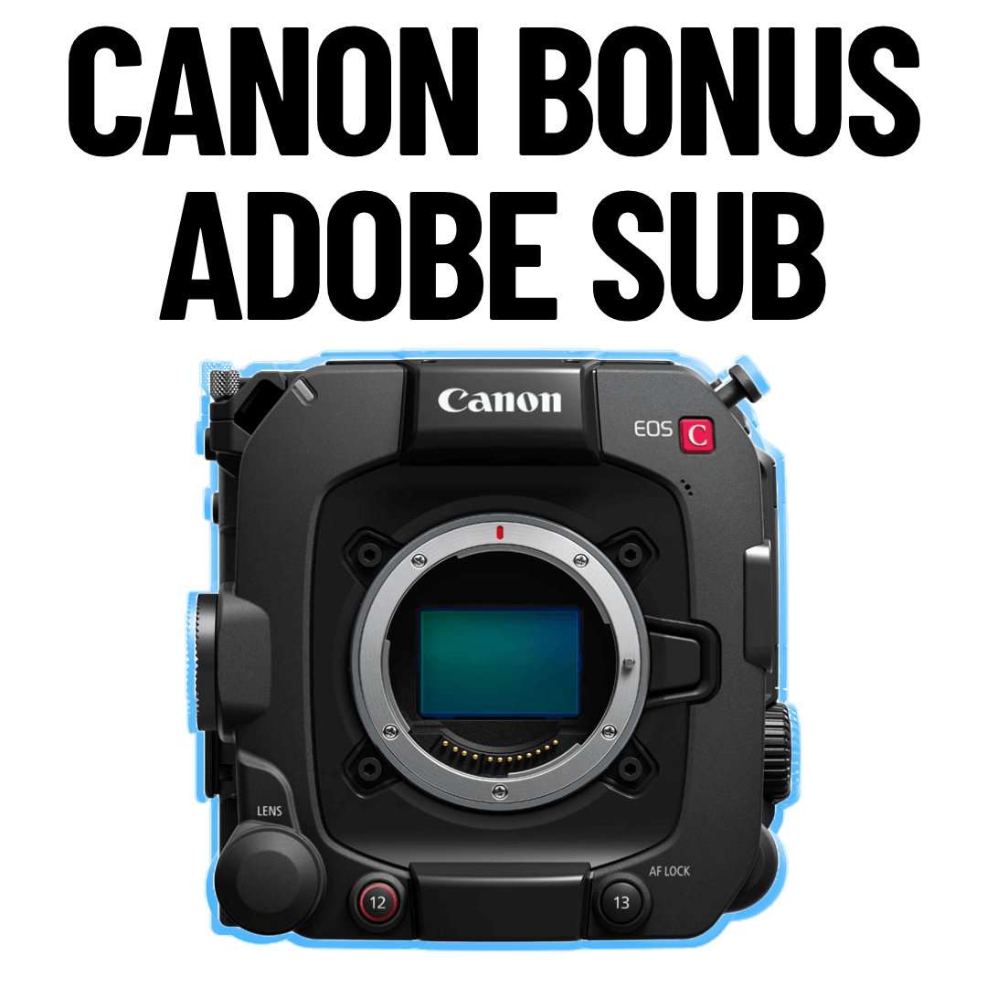 Canon BONUS Adobe Subscription