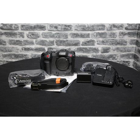 Canon C70 Super 35mm 4K Cinema Camera + Canon EF-EOS R 0.71x Mount Adapter - Preowned