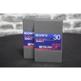 Sony BCT-30MA Betacam SP and Digital Betacam video tapes x2 - New