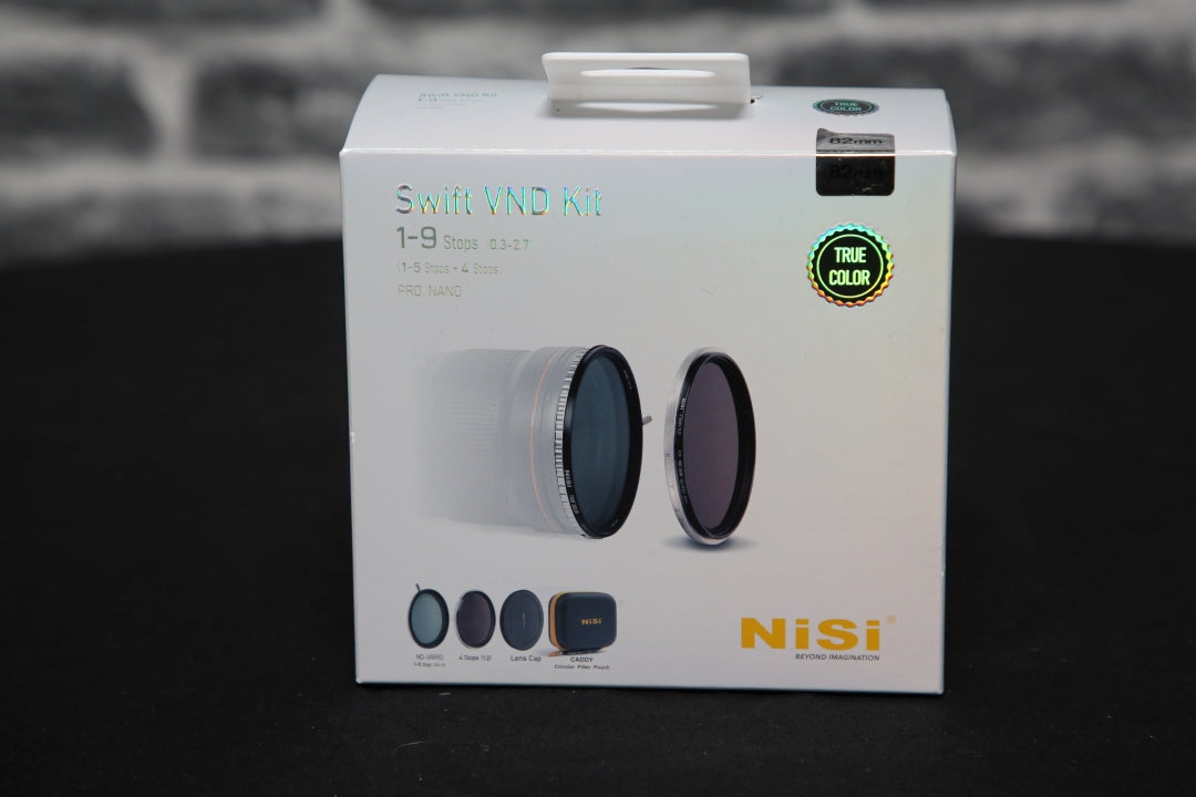 NiSi SWIFT 82mm True Color VND Kit 1-9 stops (1-5 Stops VND & 4 Stop ND) - Open Box
