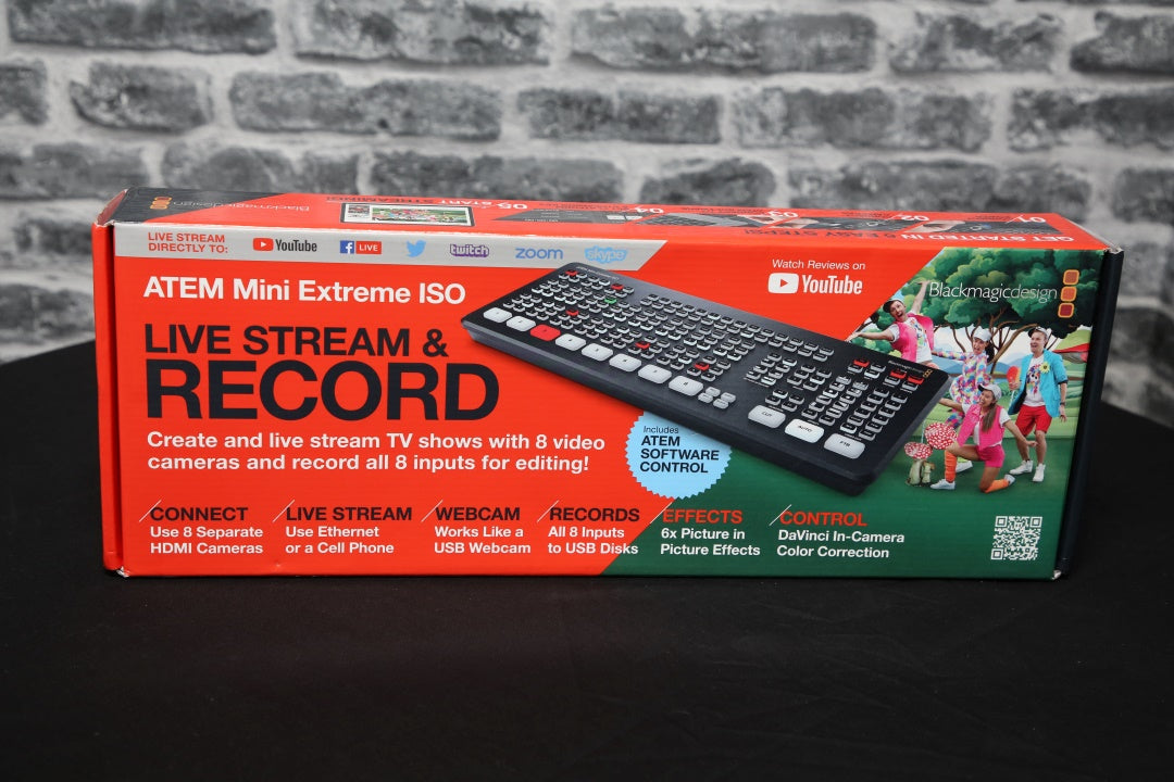 Blackmagic Design ATEM Mini HDMI Extreme ISO Live Streaming Camera Switcher - Ex Demo