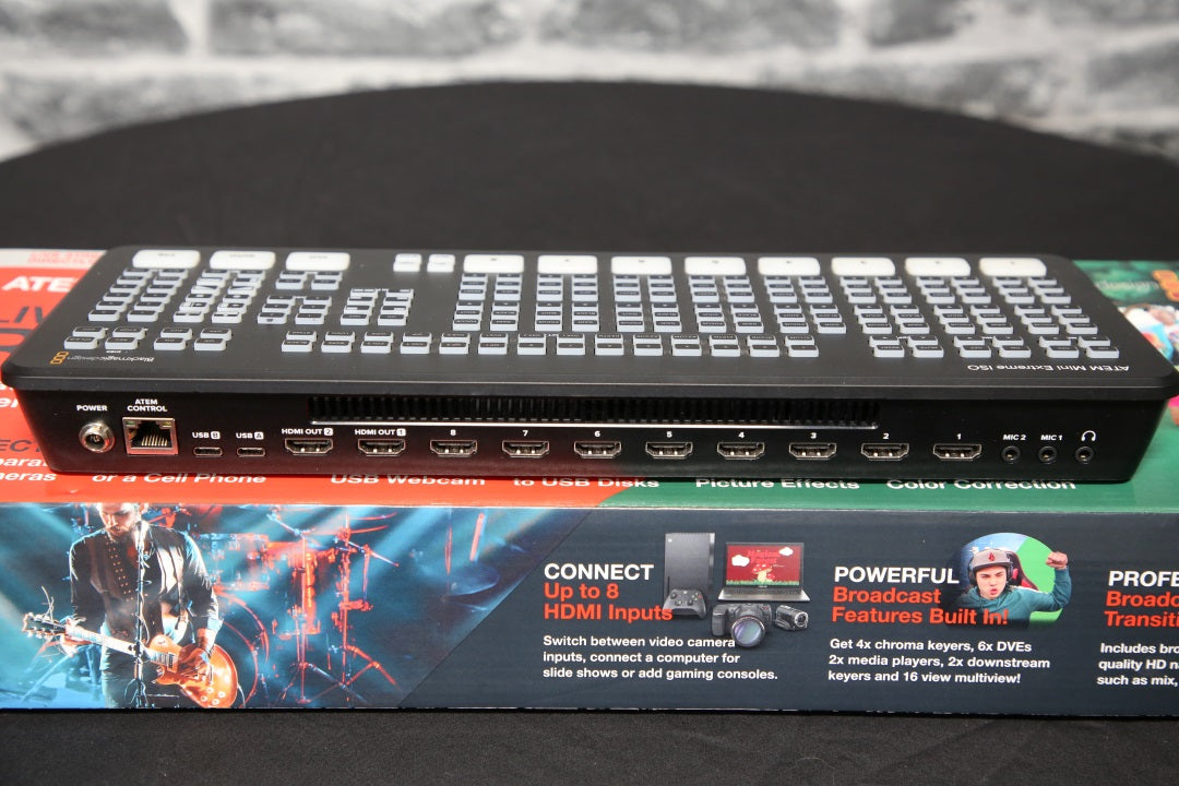 Blackmagic Design ATEM Mini HDMI Extreme ISO Live Streaming Camera Switcher - Ex Demo