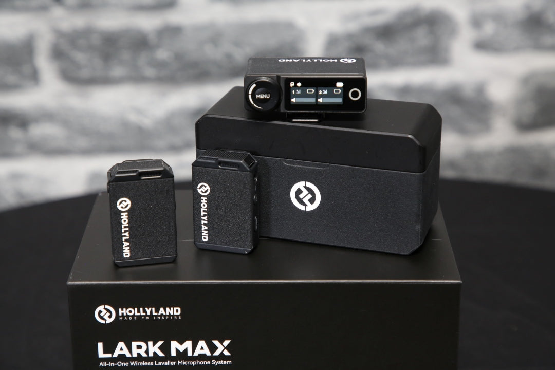 Hollyland Lark MAX DUO Professional 2 Channel Digital Wireless Microphone System - Ex Demo