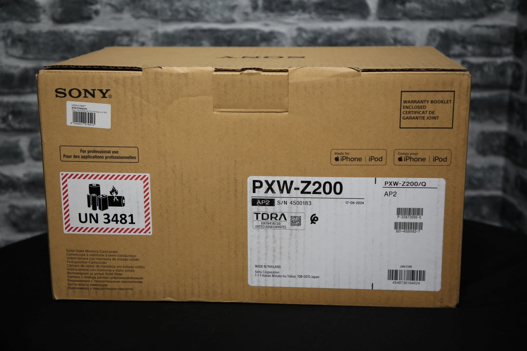 Sony PXW-Z200 4K 1-Inch Sensor Pro Camera with SDI - Preowned