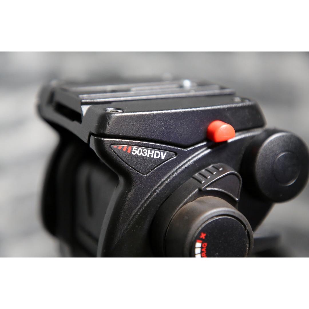 Manfrotto 525MVB Tripod Legs W/503 HDV head - Preowned