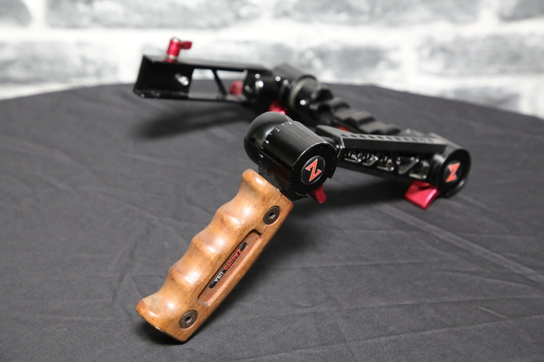 Sony FS7 Zacuto Dual Trigger Grip Base W/ Wooden Grip - Preowned