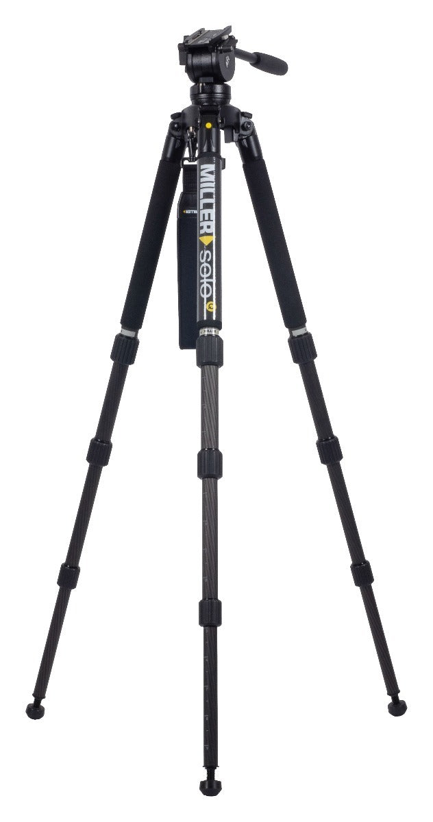 Miller AIR Solo-Q 75 Alloy 3-Stage Carbon Fibre Tripod System
