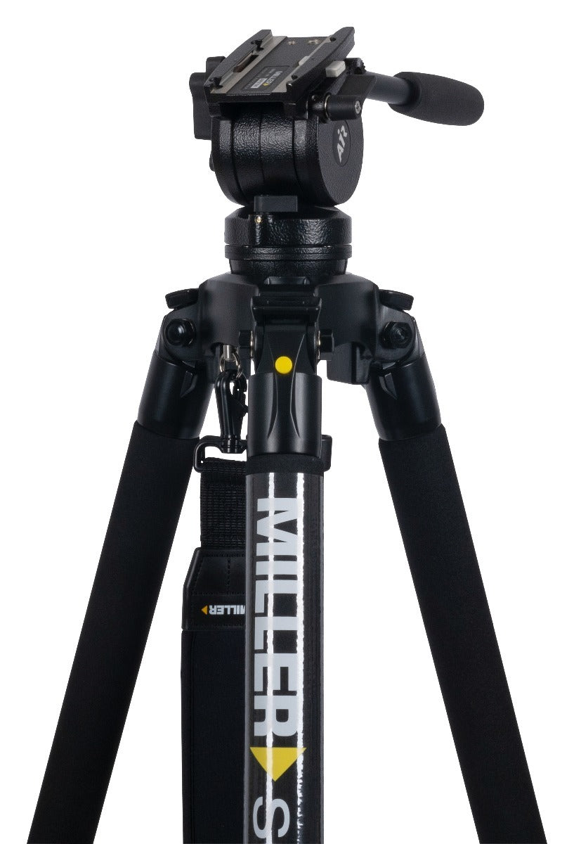 Miller AIR Solo-Q 75 Alloy 3-Stage Carbon Fibre Tripod System
