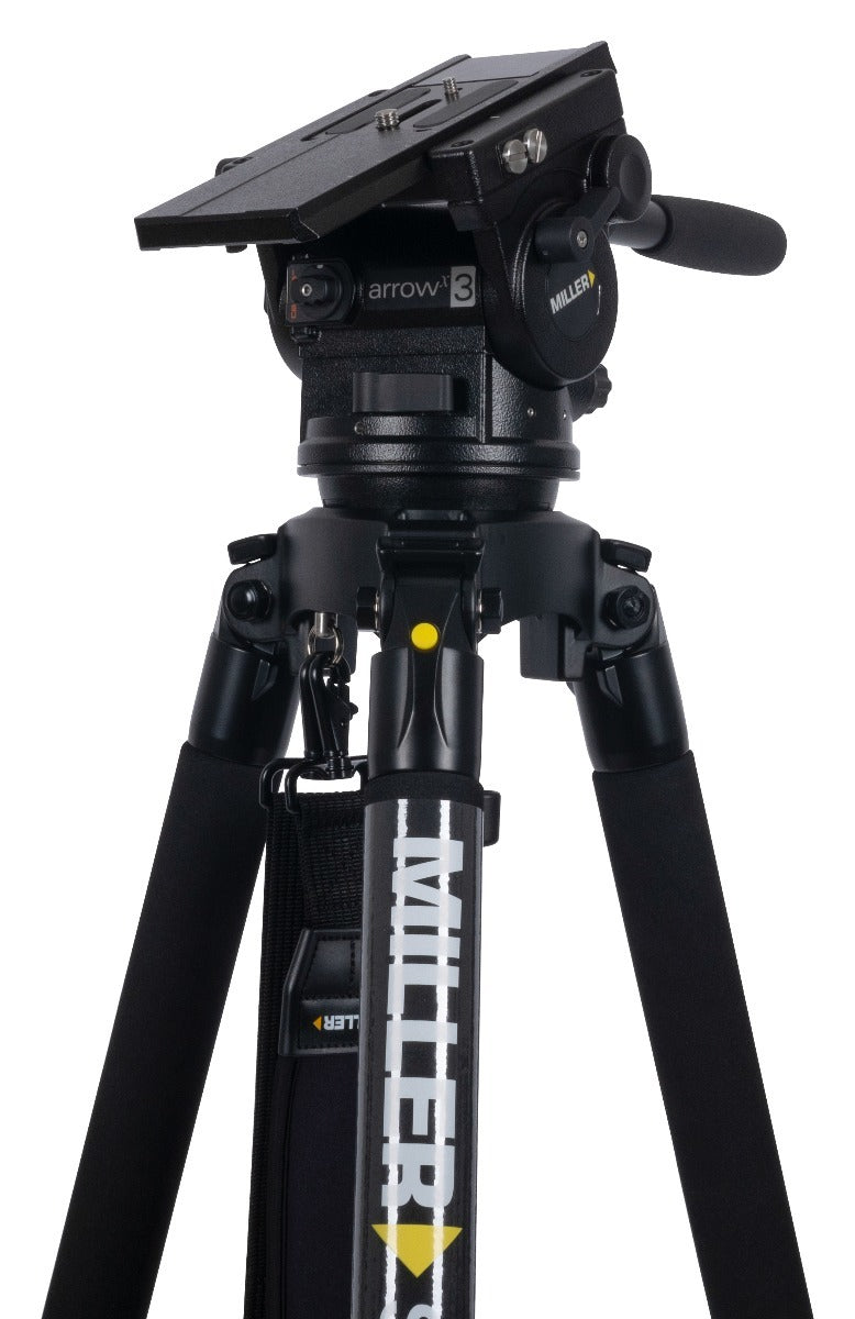 Miller ArrowX 3 Solo-Q 100 3-Stage Carbon Fibre Tripod System