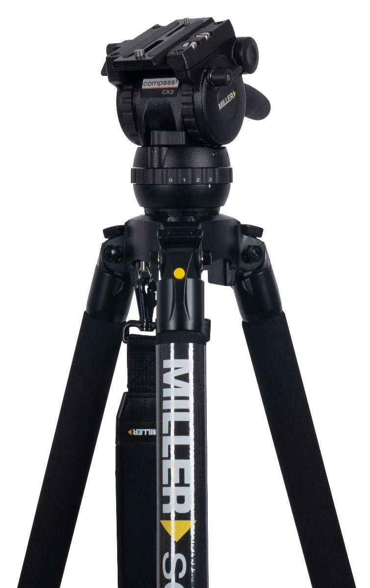 Miller CompassX CX2 Fluid Head with Solo-Q 75 3-Stage Carbon Fibre Tripod System