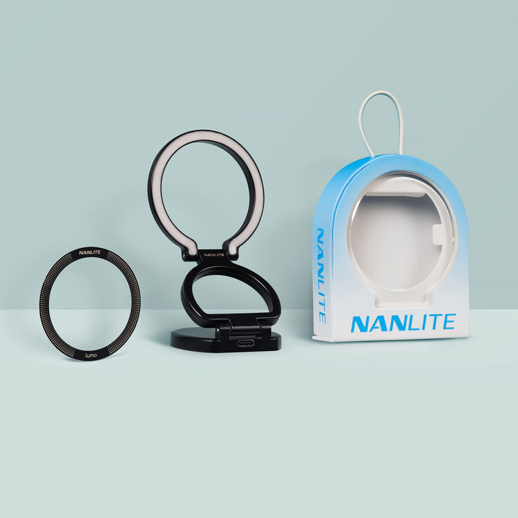 Nanlite Lumo Bi-Colour LED Ring Light (Polar Black)