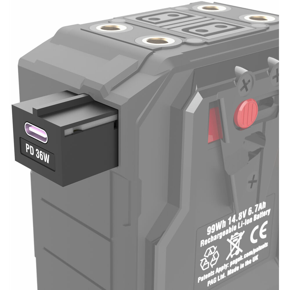 PAG USB-C Output Unit PD 36W for Mini PAGlink Batteries