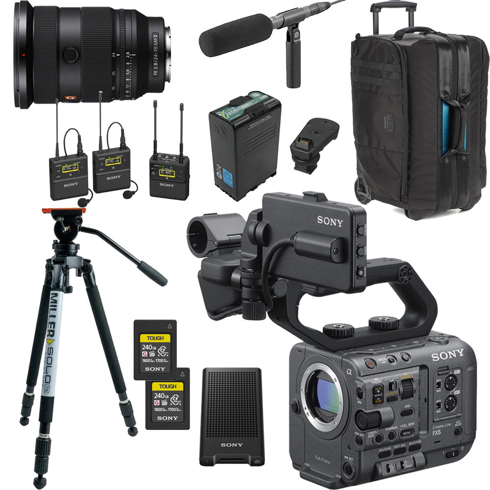 Sony FX6 Full-Frame Cinema Camera Content Creator Kit