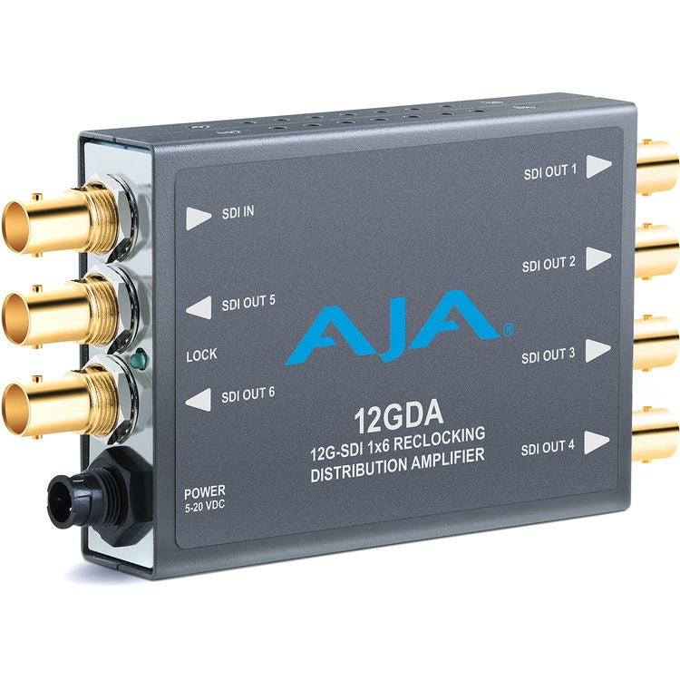 AJA 12G-SDI 1x6 Reclocking Distribution Amplifier