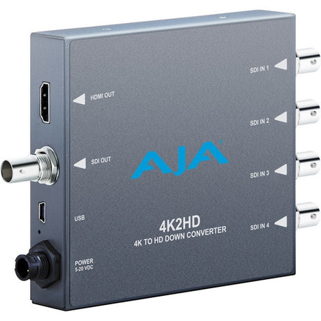 AJA 4K2HD 4K/UHD to 3G/HD/SD-SDI and HDMI Downconverter