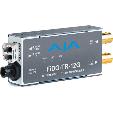 AJA FiDO-TR-12G 1-Channel 12G-SDI/LC Single-Mode LC Fiber Transceiver