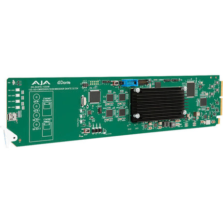AJA openGear 12G-SDI/Dante 64-Channel Embedder/Disembedder Card