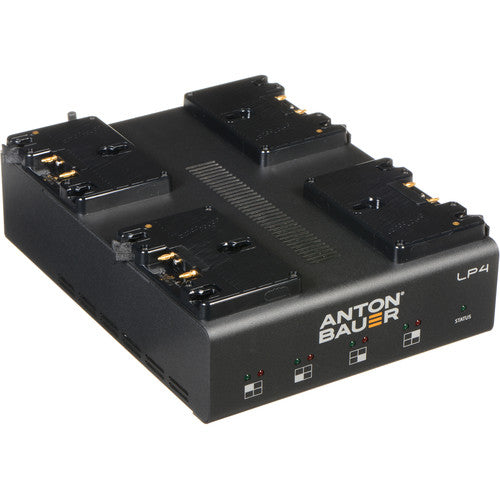 Anton Bauer LP4 Quad Battery Charger Gold Mount