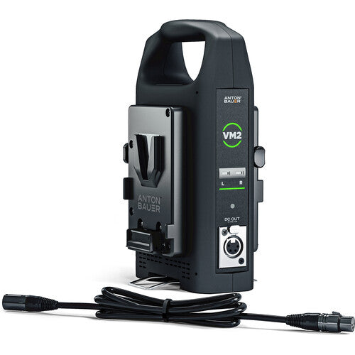 Anton Bauer VM2 Dual-Bay Charger with 4-Pin XLR Output in V-Mount