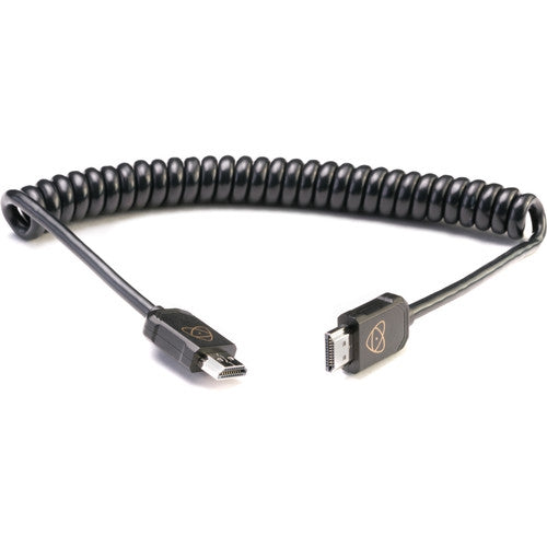 Atomos AtomFLEX 4K HDMI Male to HDMI Male Coiled Cable - 40 to 80cm