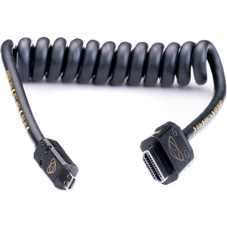 Atomos AtomFLEX 4K HDMI Male to Micro-HDMI Male Coiled Cable - 30 to 60cm