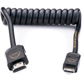 Atomos AtomFLEX 4K HDMI Male to Mini-HDMI Male Coiled Cable - 30 to 60cm