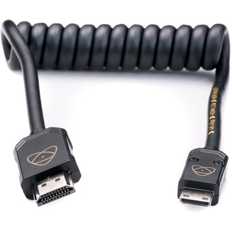 Atomos AtomFLEX 4K HDMI Male to Mini-HDMI Male Coiled Cable - 30 to 60cm