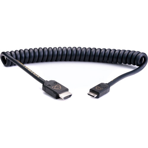 Atomos AtomFLEX 4K HDMI Male to Mini-HDMI Male Coiled Cable - 40 to 80cm