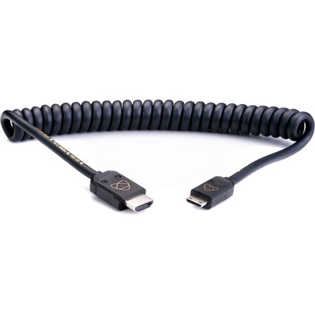 Atomos AtomFLEX 4K HDMI Male to Mini-HDMI Male Coiled Cable - 40 to 80cm