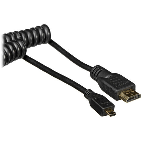 Atomos Straight Micro HDMI to Full HDMI Coiled Cable - 30 to 45cm