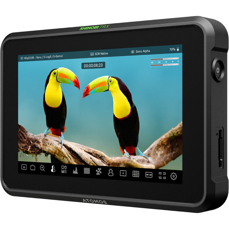 Atomos Shinobi 7 RX HDMI and SDI HDR On-Camera Monitor and Wireless Receiver