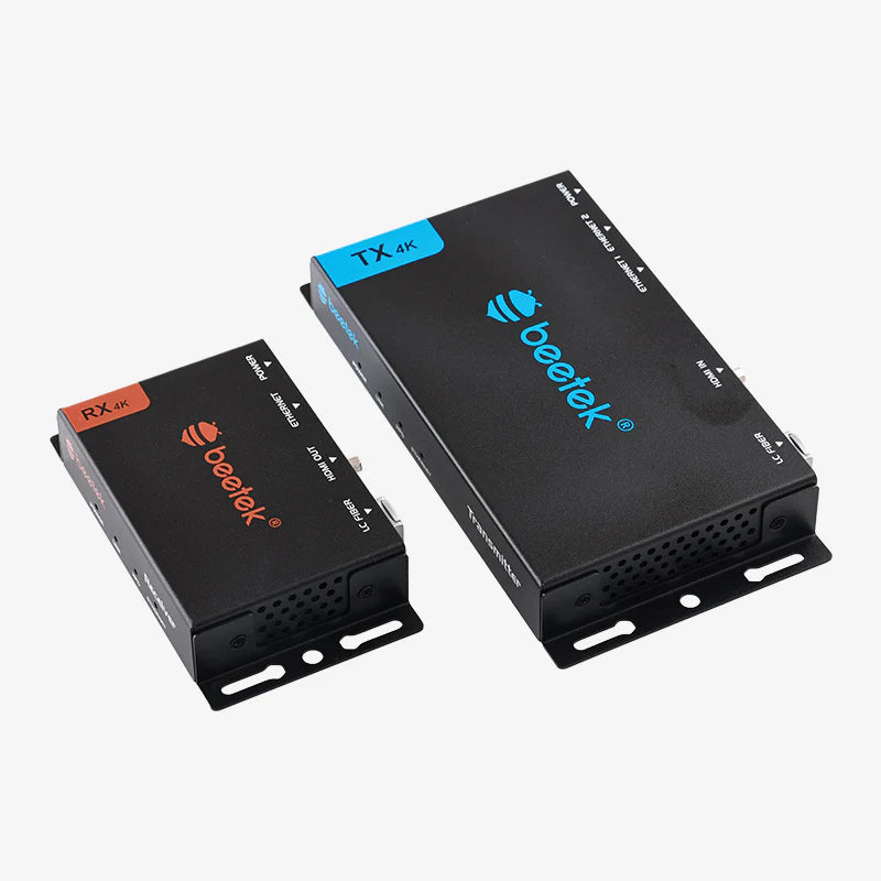 Beetek Single-Core LC HDMI1.4 Single-Mode Fibre extender + RJ45