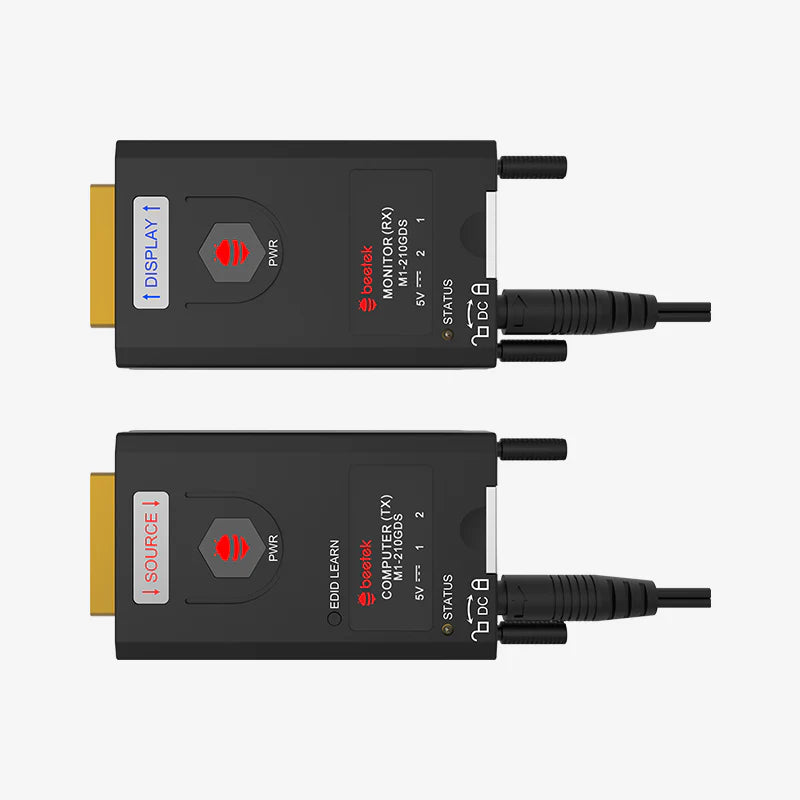 Beetek M1-210GDS Two Core LC Single-mode DVI Fibre Optic Extender