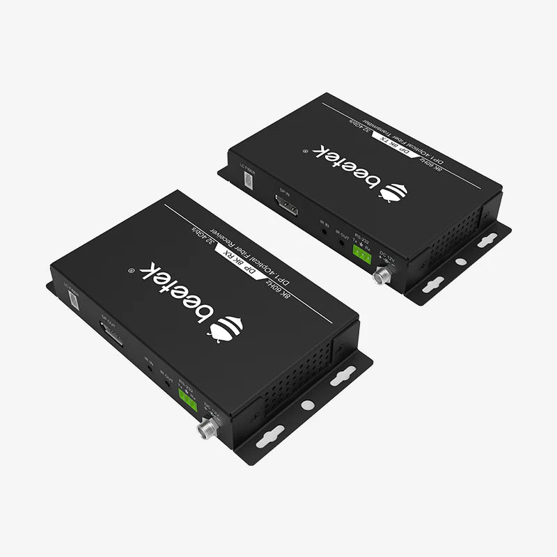 Beetek Single-core LC DP 1.4 Single-mode fiber extender +IR + 232