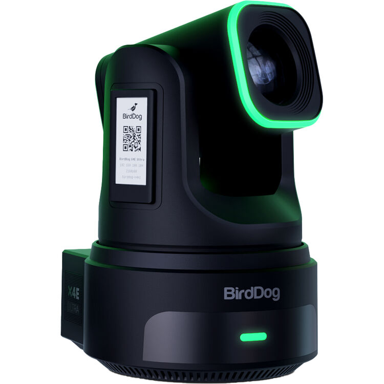 BirdDog X4E Ultra PTZ Camera with AI Tracking (Black)