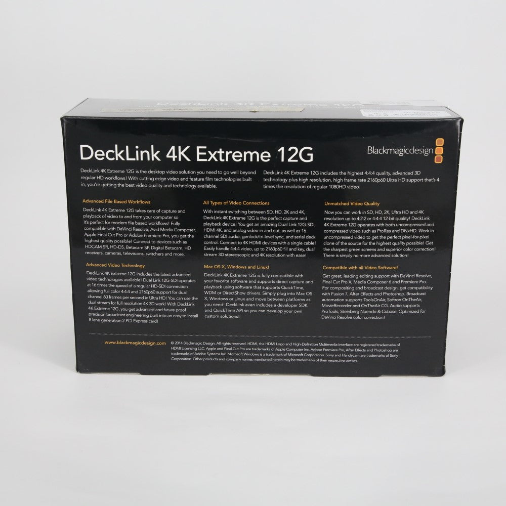 Blackmagic Design DeckLink 4K Extreme 12G Capture & Playback Card